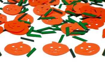 Pumpkin Confetti by the packet or pound